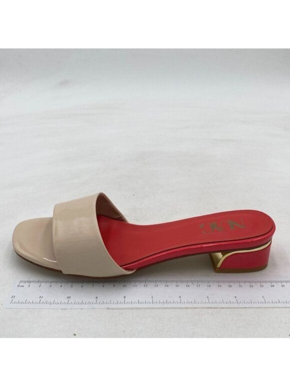 Red Square Open Toe Heels Sandals Low Block Chunky Heeled Sandal Slip on Shoes